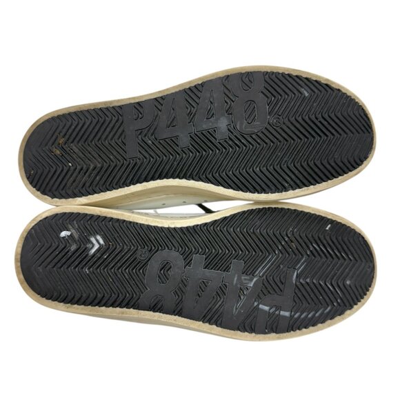 P488 John Low Top Made In Italy Distressed Lace Up Women's Sneaker size 37 / 7 - Picture 13 of 13